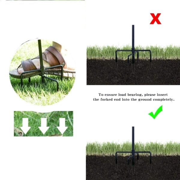 DDGAO Poste de comedero para pájaros Salvajes. Estación de alimentación con remate Decorativo y Dos Ganchos para Cualquier alimentador como Semillas, maní, Girasol y Bola de Grasa - Image 4