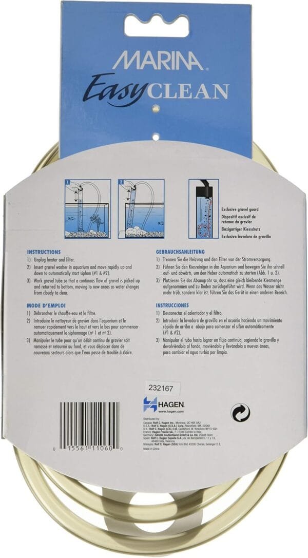 Fluval Limpiador de Grava Easy Clean, Blanco, Mini, Para Razas grandes - Image 2