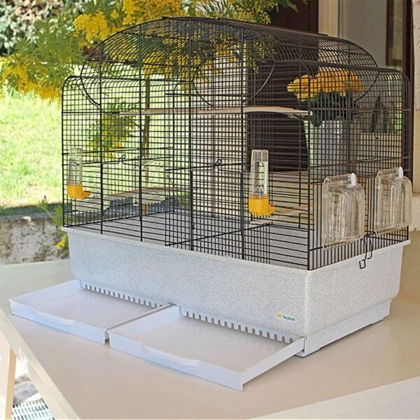 Ferplast Jaula para Canarios y Pájaros Exóticos CANTO, Jaula de cría con Separador y Accesorios - Image 5