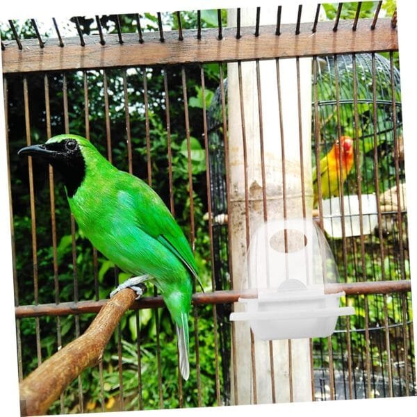 YARNOW 2 Piezas Caja De Comida para Pájaros Comedero para Pájaros a Prueba Tazón De Agua De Comida para Pájaros Plato De Comida Colgante Máquina De Alimentación Campo El Plastico - Image 8