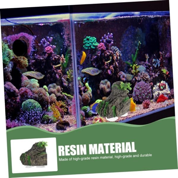 Yardwe 3 Piezas Casa Escondite Plataforma Decorativa para Tomar El Sol Hábitat De Tortuga Decoración De Pecera Suelo De Reptil Accesorios De Peces para Tanque Rampa para Tortugas Resina - Image 5