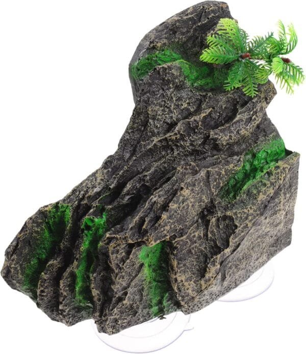 Yardwe 3 Piezas Casa Escondite Plataforma Decorativa para Tomar El Sol Hábitat De Tortuga Decoración De Pecera Suelo De Reptil Accesorios De Peces para Tanque Rampa para Tortugas Resina - Image 3
