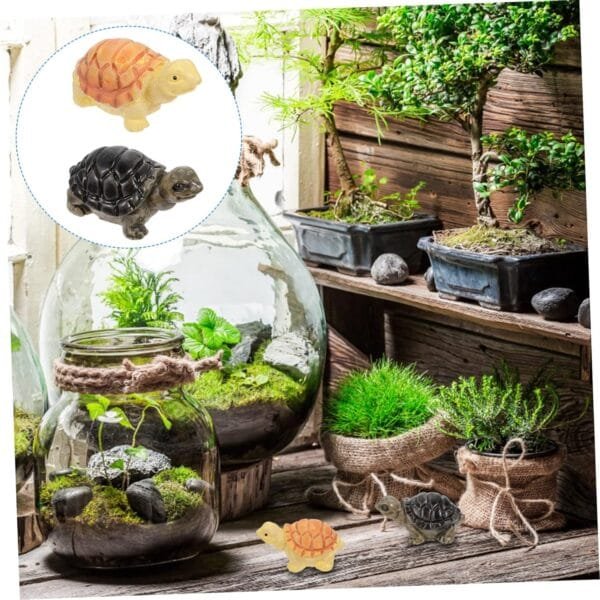 YARNOW 30 Piezas Tanque De Peces Tortuga Paisajismo Mini Ollas Miniture Decoración Animales Juguetes Criatura Marina Juguetes Mini Tortugas Mar Animal Estatuilla Pecera Adornos Resina - Image 3