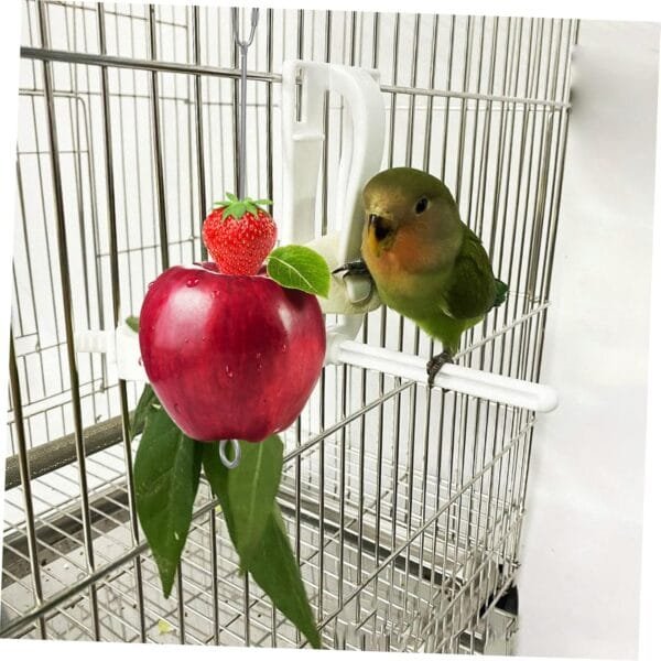 Yardwe 12 Piezas Alimentador De Jaula De Pájaros Comederos para Pájaros Brocheta De Comida para Pájaros Brocheta De Verduras con Ave Juguetes Maíz Acero Inoxidable Comedero para Pájaros - Image 4