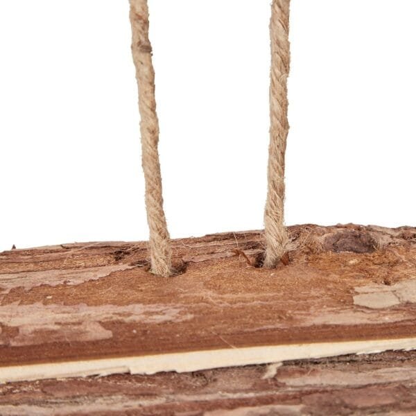 Relaxdays Comedero para pájaros de Madera, para Colgar, 19 x 22 x 16,5 cm, para jardín, comedero para pájaros pequeños, Color Natural - Image 6