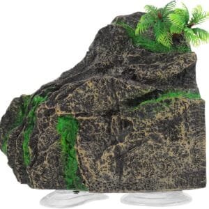 HAPINARY Casa Escondite Terrarios De Reptiles Plataforma Tortuga Plataformas De Tortugas De Escritorio Rampa De Tortuga Tanque Accesorios para Mascotas Hábitat De Tortuga Pecera Resina