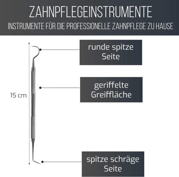 Schwertkrone, Eliminador de sarro para perros de acero inoxidable con 2 cabezas, cuidado dental para perros - Image 2