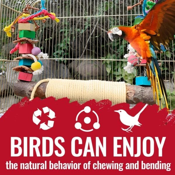 Juguetes para Pajaros, Juguetes para Columpios de Pájaros,Juguetes para Pájaros Colorful Columpio para Loros Accesorios Jaula Pajaros Bite Toy,Columpios para Pájaros Loros Hamacas para Pájaros - Image 5