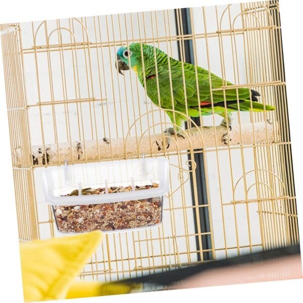 BESPORTBLE 2 Piezas Dispensador De Agua para Pájaros Comederos para Pájaros Delicados para Exteriores Dispensador De Comida Pinzón El Plastico Caja De Comida para Pájaros El Pájaro - Image 7