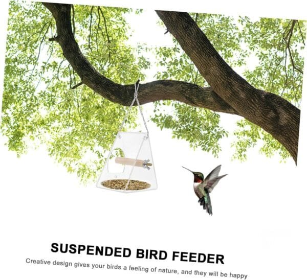 YARNOW 1 Pc comedero para pájaros contenedores para Comida comedero portátil para pájaros comedero pajaros Exterior Bird Feeder envase comederos para pájaros Jaula de Comida para pájaros - Image 9