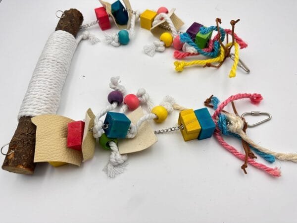 Juguetes para Pajaros, Juguetes para Columpios de Pájaros,Juguetes para Pájaros Colorful Columpio para Loros Accesorios Jaula Pajaros Bite Toy,Columpios para Pájaros Loros Hamacas para Pájaros - Image 8