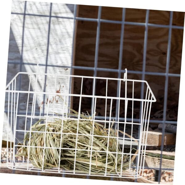 HAPINARY Alimentador De Conejos Heno De Conejillo De Indias Soporte para Conejos Soporte De Hierro Accesorios para Hámster Alimentador De Jaula De Conejo Alimentador De Animales - Image 7