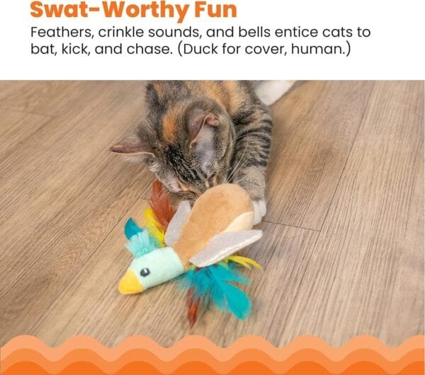 Catstages Flapperz Duck Plush Juguete Interactivo para Gatos con Hierba gatera - Image 2