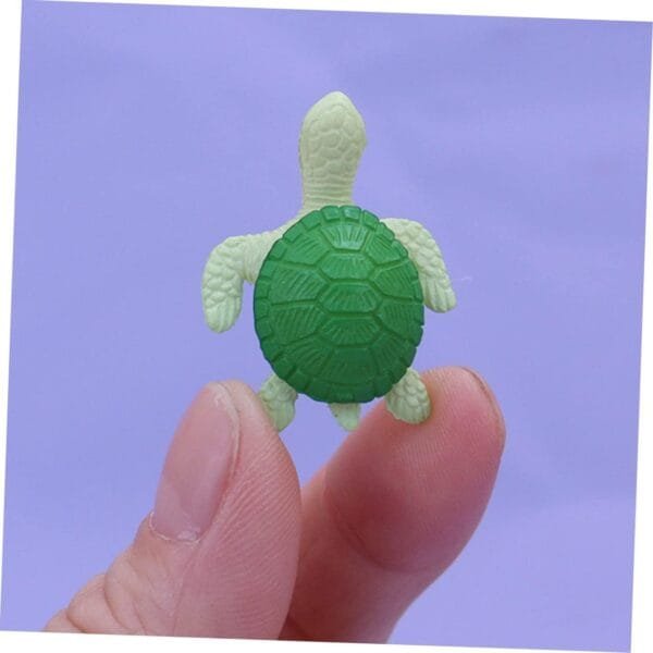 YARNOW 40 Piezas Micro Paisaje Tortuga Pequeñas Tortugas Marinas Pequeños Patos De Goma para Tanques De Tortugas Estatua De Tortuga En Miniatura Juguete Resina Vidrio - Image 6