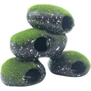 Yardwe 3 Piezas Tanque De Cría De Peces y Camarones Juguete De Tortuga Marina Interior De Mujer Rana De Juguete Musgo De Terrario Lagarto Soporte De Pecera Flocado Cíclidos