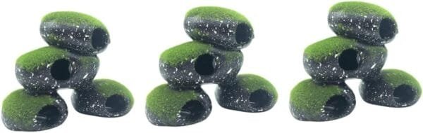 Yardwe 3 Piezas Tanque De Cría De Peces y Camarones Juguete De Tortuga Marina Interior De Mujer Rana De Juguete Musgo De Terrario Lagarto Soporte De Pecera Flocado Cíclidos