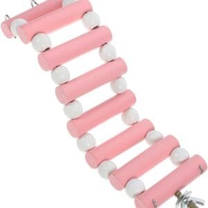 Yardwe Columpio de hámster Hamaca Jaula para Mascotas Tortuga Chinchilla Juguetes escaleras de Madera Brain Toys Juguete de Escalera de hámster Juguete de Madera de Escalera de Reptil