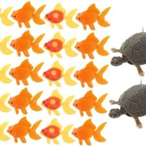 Yardwe 22 Piezas De Peces De Colores Artificiales Decoraciones para Peceras Decoraciones De Peces Falsos Decoración De Animales Juguete De Pez De Baño para Niños Figuras De Tortugas