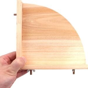 Shiwaki Bird Platform Perch Stand, trampolín de Madera Natural, Bird Paw Grinding Stand para Pet Loro Hamster Jaula triángulo Accesorios Stand Ejercicio