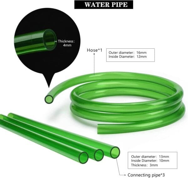 Noosverl Sifonador Acuario para Cambio de Agua, Sifonador de Agua, bomba de cambio de agua para tanque de peces, Limpiador de acuario & peceras & grava - Image 5