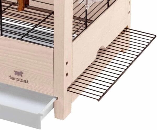 Ferplast Giulietta - Jaula de Madera para 6 pájaros, 81 x 41 x 64 cm, Color Negro - Image 2