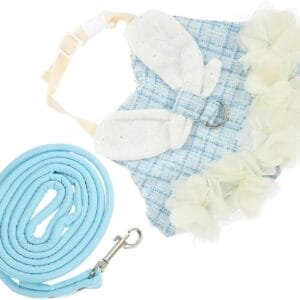 Happyyami 1 Juego De Ropa De Conejo para Mascotas Adorno De Conejo Disfraz De Pascua Accesorios para Conejos Suministros para Conejitos Correa para Mascotas Vestidos De Correa para