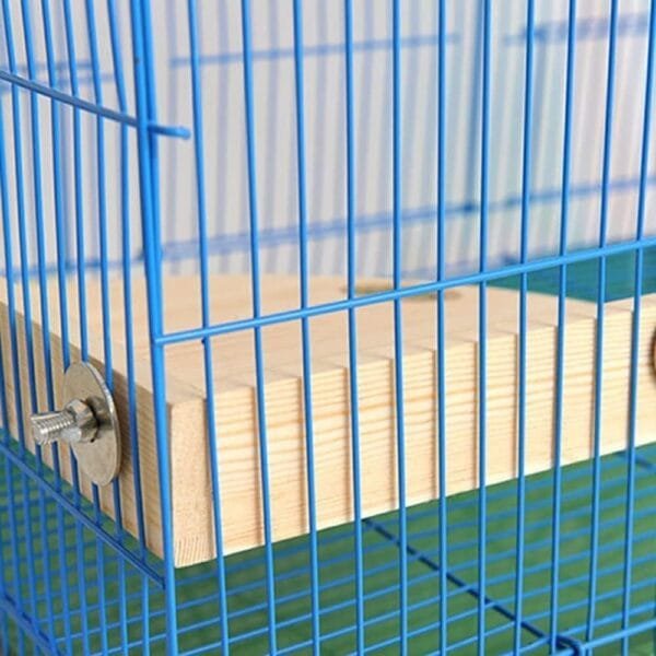 Shiwaki Bird Platform Perch Stand, trampolín de Madera Natural, Bird Paw Grinding Stand para Pet Loro Hamster Jaula triángulo Accesorios Stand Ejercicio - Image 5