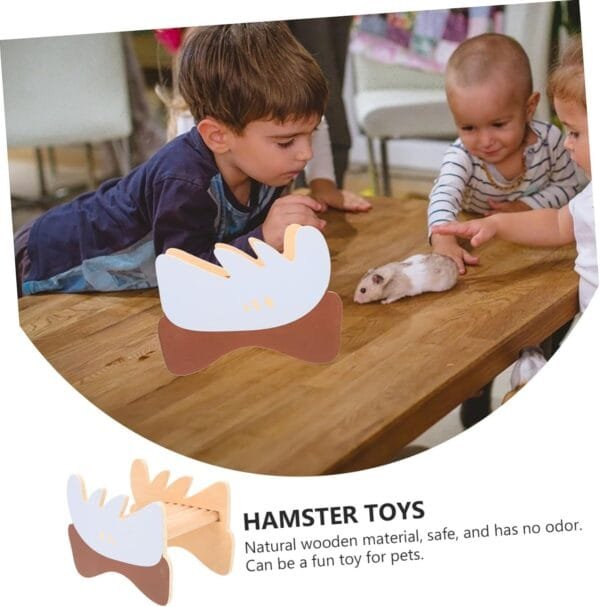 BESPORTBLE 2 Piezas hámster Evitar Juguetes hábitat de Animales pequeños casa de Tortuga escondite de cobayas Hamster Accesorios escondite Puente de Juguete Divertido Puente de hámster Junta - Image 8