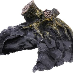 Yardwe esquivar Cueva escondite de Tortugas Cueva escondite de Lagarto Terrario Decorativo Decoración de paisajismo para acuarios y terrarios Animal Juguete Plataforma Flotante Tortuga