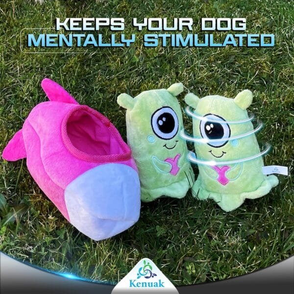 Kenuak® Juguetes para Perros Grandes y Pequeños Espaciales, Set Peluche Perro, Juguete Perro Indestructible, Juegos para Perros Interactivos, Juguete Perro Chirriante, Juguetes Perro Resistentes - Image 6