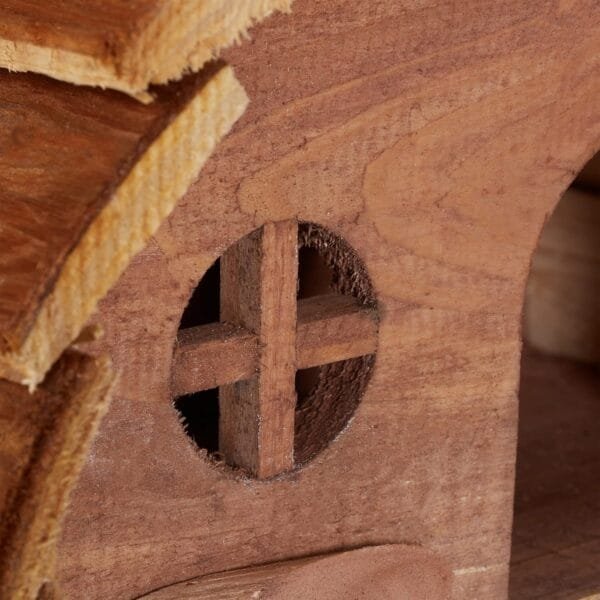 Relaxdays Casa para Hámster de Madera, Casita Roedores, Caseta para Ratones, Accesorio Jaula, 17 x 25 x 15 cm, Natural - Image 6